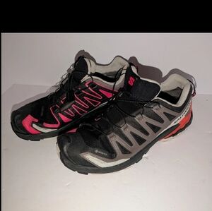 Salomon Black and Pink Trail Shoes